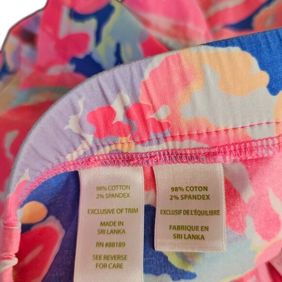 Lilly Pulitzer Oceanview Pull On Board Shorts, Colourful, Cotton, Size Small - Picture 4 of 9